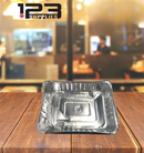 ALUMINUM CONTAINERS RECTANGULAR (lid sold separately) - 2.25 LB (5)