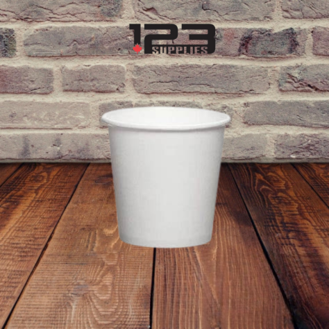 HOT COFFEE CUPS PLAIN 4 OZ (1000) - LIDS NOT INCLUDED