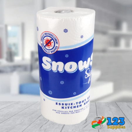 KITCHEN ROLL TOWEL - SNOWSOFT - 420 SHEETS (UNIT)