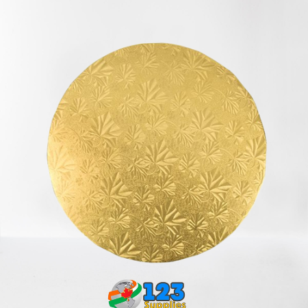 CAKE BOARD 10" ROUND GOLD (12)