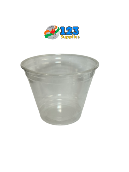 PLASTIC PET CUPS DART SQUAT 9OZ (1000)