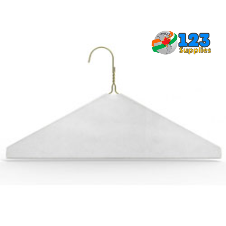 CAPED HANGERS 16" - WHITE (500)