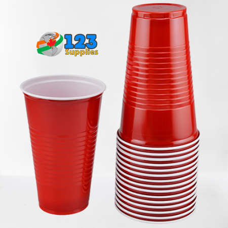 PLASTIC BEER CUPS 16 OZ (10)