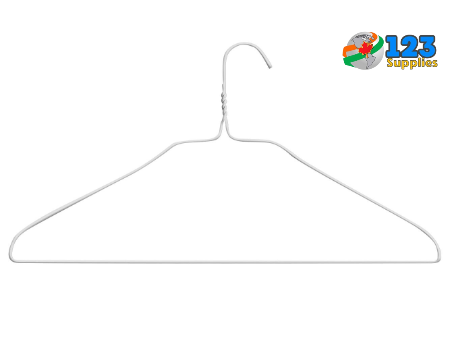 T-SHIRT HANGERS 18"- WHITE (500)