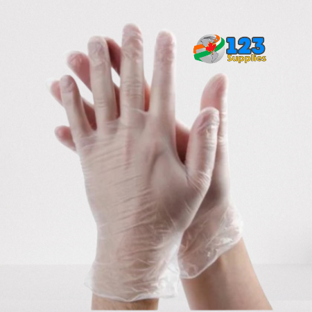 GLOVES - VINYL EXAM GLOVES EXTRA LARGE (130)