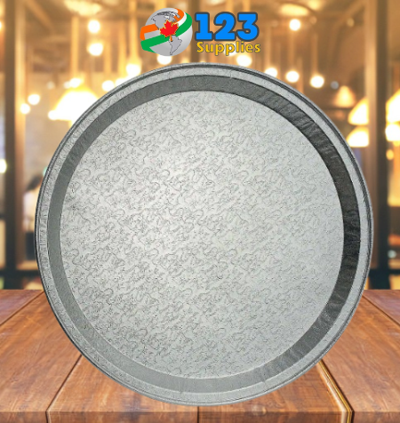 ROUND FOIL CATERING TRAYS 16" (25) -  (LIDS NOT INCLUDED)