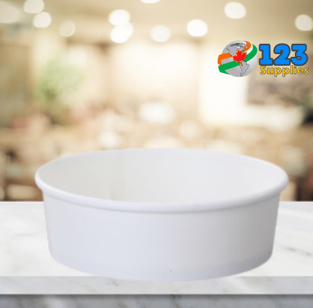 WHITE PAPER SALAD BOWLS 16 OZ - LIDS NOT INCLUDED (50)