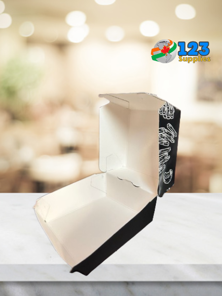 PAPER BURGUER BOXES PRINTED - MEDIUM (200)
