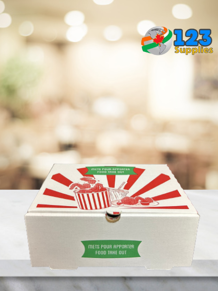 SEASONAL PRINTED TAKE OUT BOX 9 X 6.5 X 3.5 (50)