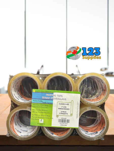 CLEAR TAPE 72MM X 50M (6 ROLLLS)