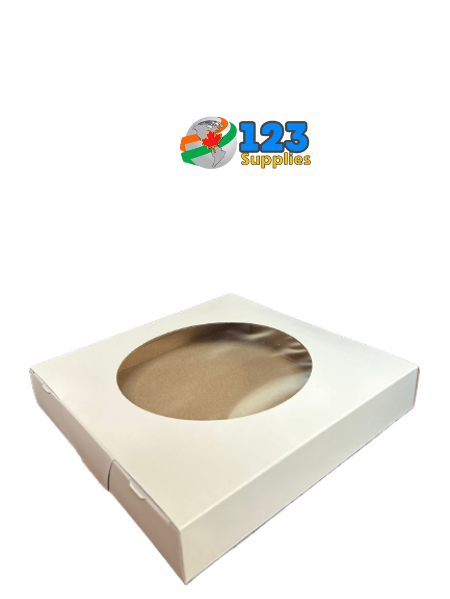 PIE BOX WITH WINDOW 9" X 9"X 2.5" (200)
