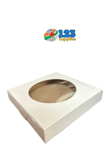 PIE BOX WITH WINDOW 8" X 8"X 1.5" (250)