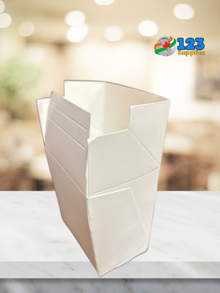 PAPER FRENCH FRY BOX WHITE - 10oz (50)