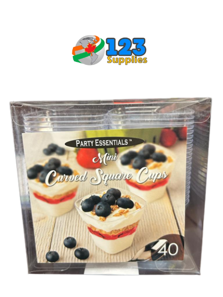 MINI CURVED SQUARE CUPS (40)