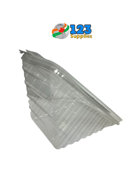 PLASTIC SANDWICH WEDGES HINGED - EXTRA WIDE - 7.1 X 4.6 X 3.2" (295)