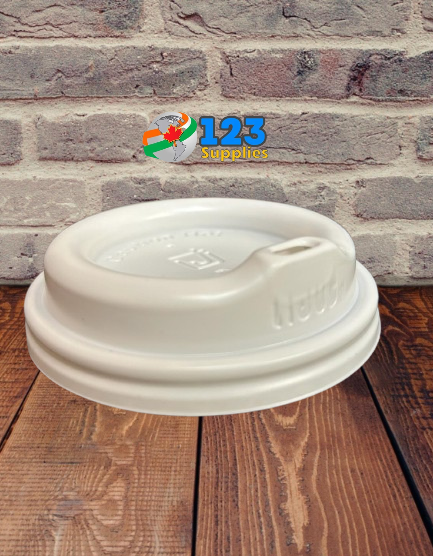 HOT COFFEE CUP DOME LIDS WHITE - UNIVERSAL 10 -16  OZ (1000)