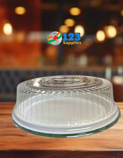ROUND LID FOR 12" PLASTIC CATERING TRAY (25)