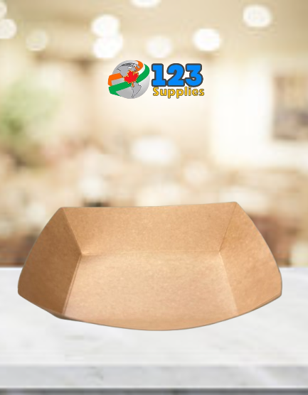 FOOD TRAY KRAFT 2LB (100)