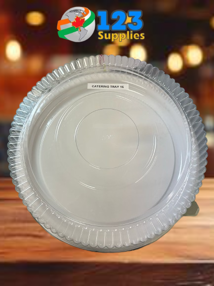 ROUND LID FOR 16" PLASTIC CATERING TRAY (UNIT)