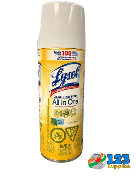 LYSOL DISINFECTANT SPRAY ALL IN ONE - LEMON BREEZE (350G)