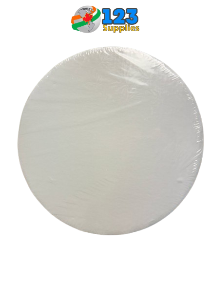 ROUND CAKE BOARD WHITE 12" (24) 1/4