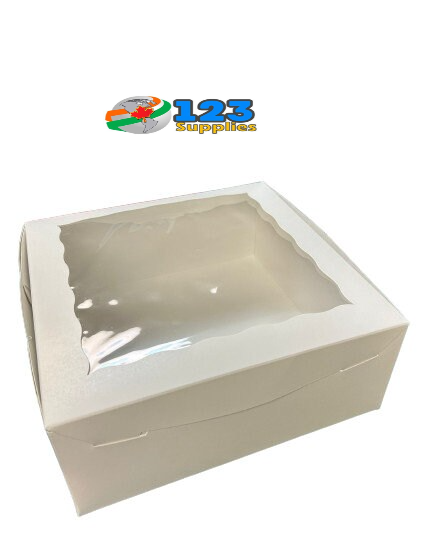6 CUPCAKE BOX WITH WINDOW 10 X 10 X 4 (10)