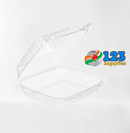 HINGED LID PLASTIC CONTAINER RECTANGULAR - 8 x 5.75 x 2.5 (25)