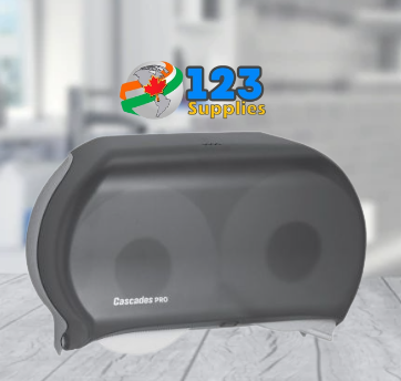 BATHROOM TISSUE DISPENSER - PLASTIC JUMBO 3.3" CORE  (2 ROLLS)