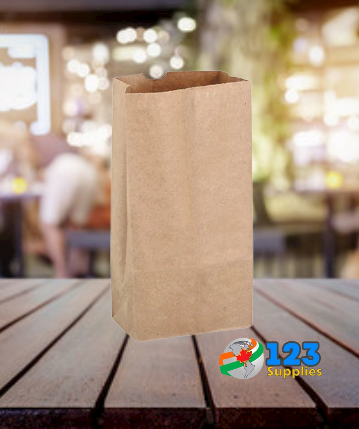 PLAIN PAPER BAGS - KRAFT BROWN 5LB (500)