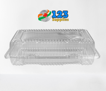 HINGED LID PLASTIC CONTAINER RECTANGULAR - 7 X 5 X 2 (600)