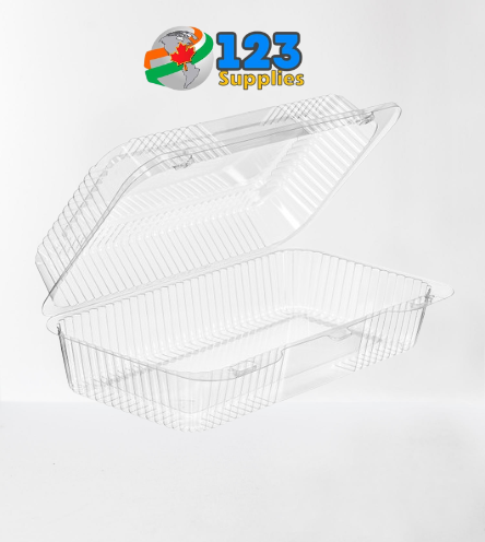 HINGED LID PLASTIC CONTAINER RECTANGULAR - 7 X 5 X 2 (600)