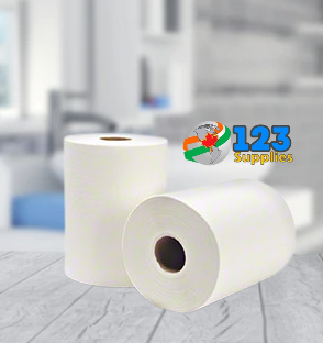 HAND TOWEL ROLLS - EVEREST PRO BRAND - WHITE 800' (6 ROLLS)