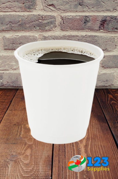 HOT COFFEE CUPS PLAIN 8 OZ (50) - LIDS NOT INCLUDED