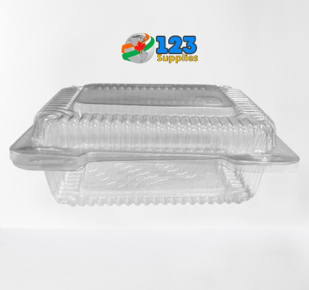 PLASTIC CLAMSHELL CONTAINER 9" CLEAR SQUARE (25)
