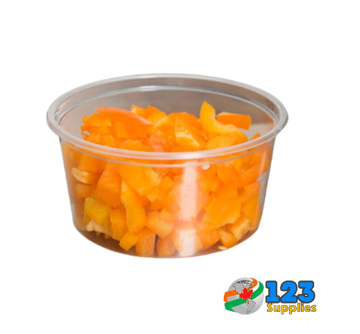 PLASTIC DELI CONTAINERS (lid sold separately) 12 OZ REGULAR CLEAR (500)