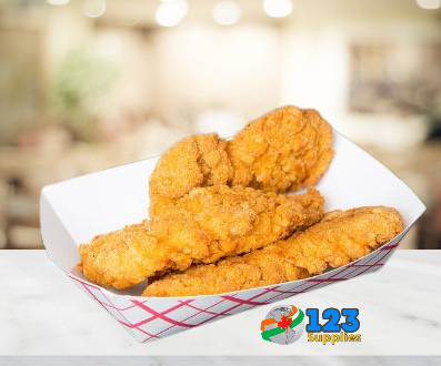 PRINTED FOOD TRAYS 3LB (125)
