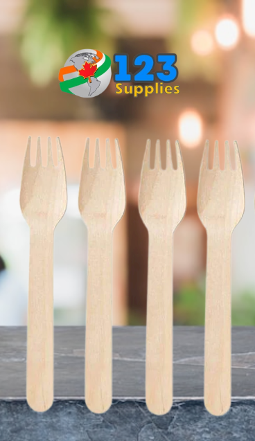 BIO BASED CUTLERY - NATURAL FORKS (100)