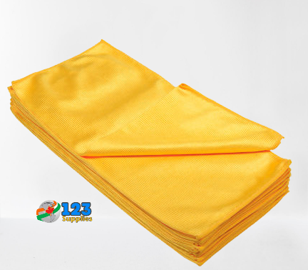 MICROFIBER CLOTHS 16" x 16" YELLOW (25)