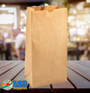 PLAIN PAPER BAGS - KRAFT BROWN 20LB (500)