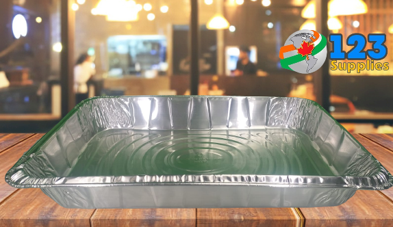 ALUMINUM STEAM TABLE PANS - PACTIV - FULL SIZE - DEEP 3.4" (40)