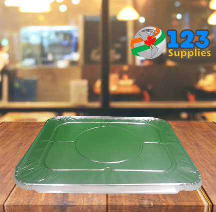 ALUMINUM STEAM TABLE PAN LIDS - HALF SIZE (UNIT)