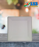 SUGARCANE PLATES SQUARE BIODEGRADABLE - 10" (50)