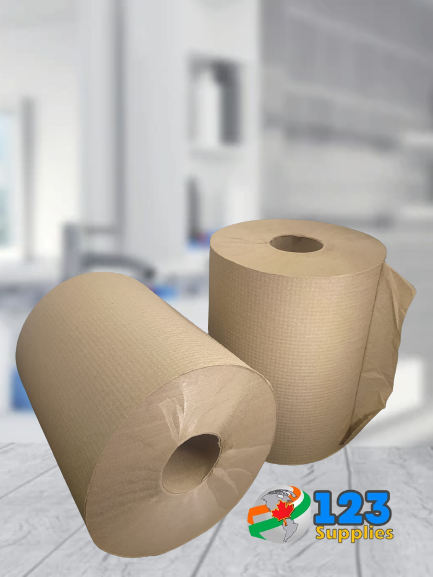 HAND TOWEL ROLLS - KRAFT 600' (6 ROLLS)