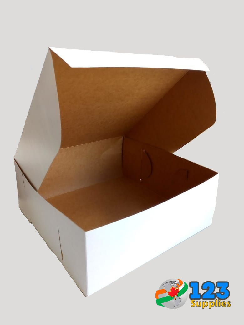PAPER CAKE BOXES - 10 x 10 x 3.5 (100)