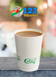BIODEGRADABLE HOT COFFEE CUPS 12 OZ (1000)