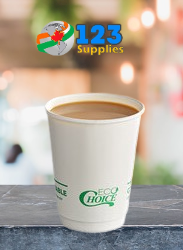 BIODEGRADABLE HOT COFFEE CUPS 12 OZ (100)