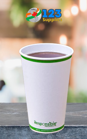BIODEGRADABLE HOT COFFEE CUP 16 OZ (50)