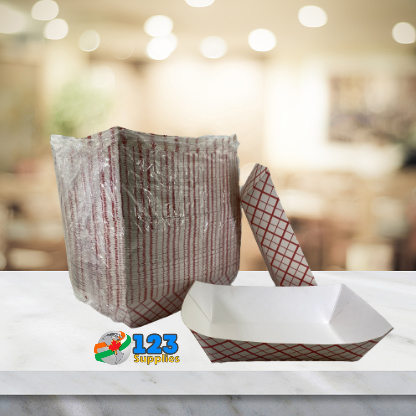 PRINTED FOOD TRAYS 3LB (125)