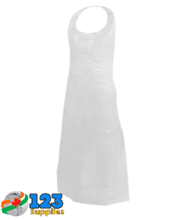 APRON - PLASTIC 28" x 46" WHITE (100)