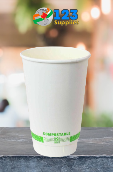 BIODEGRADABLE HOT COFFEE CUP 16 OZ (50)